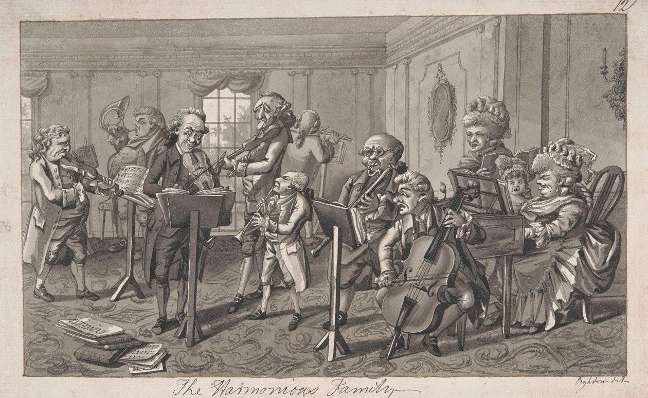 Den harmoniske familien av Robert Dighton