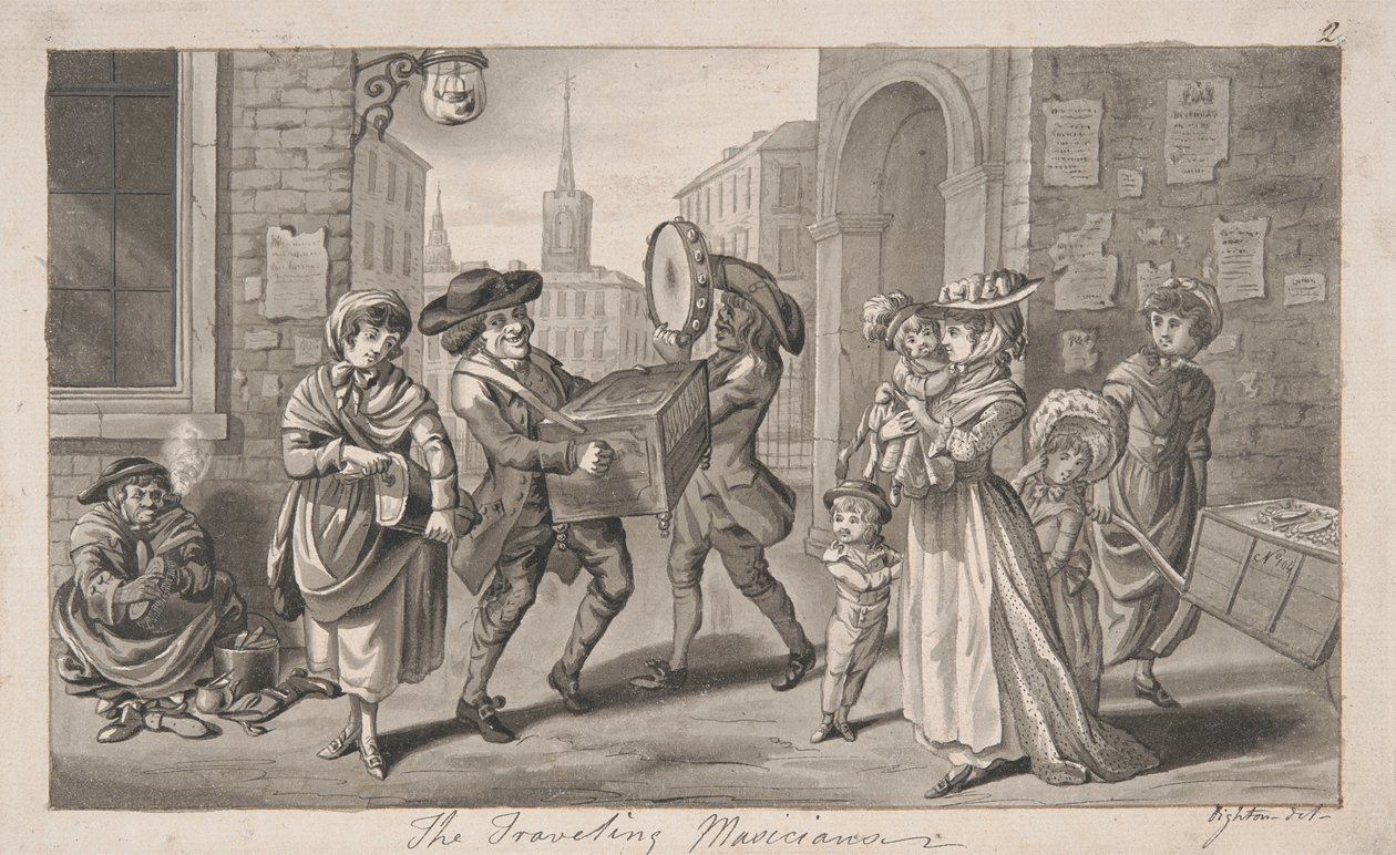 De reisende musikerne av Robert Dighton