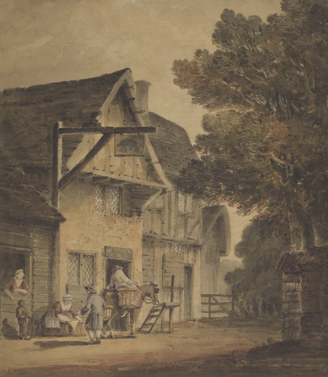 Figurer utenfor Boar Inn av Robert Dixon