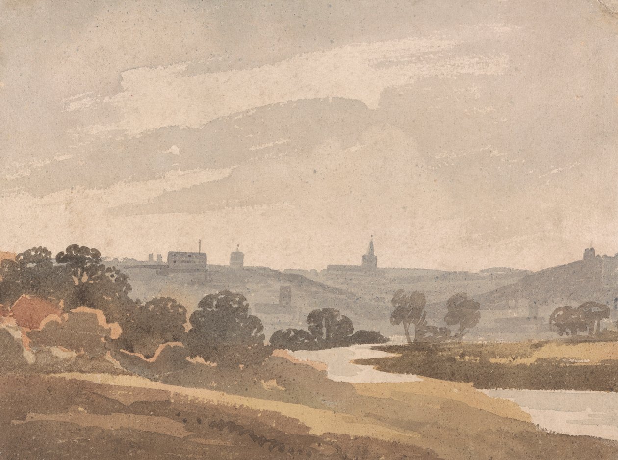 Norwich fra grusgravene av Robert Dixon