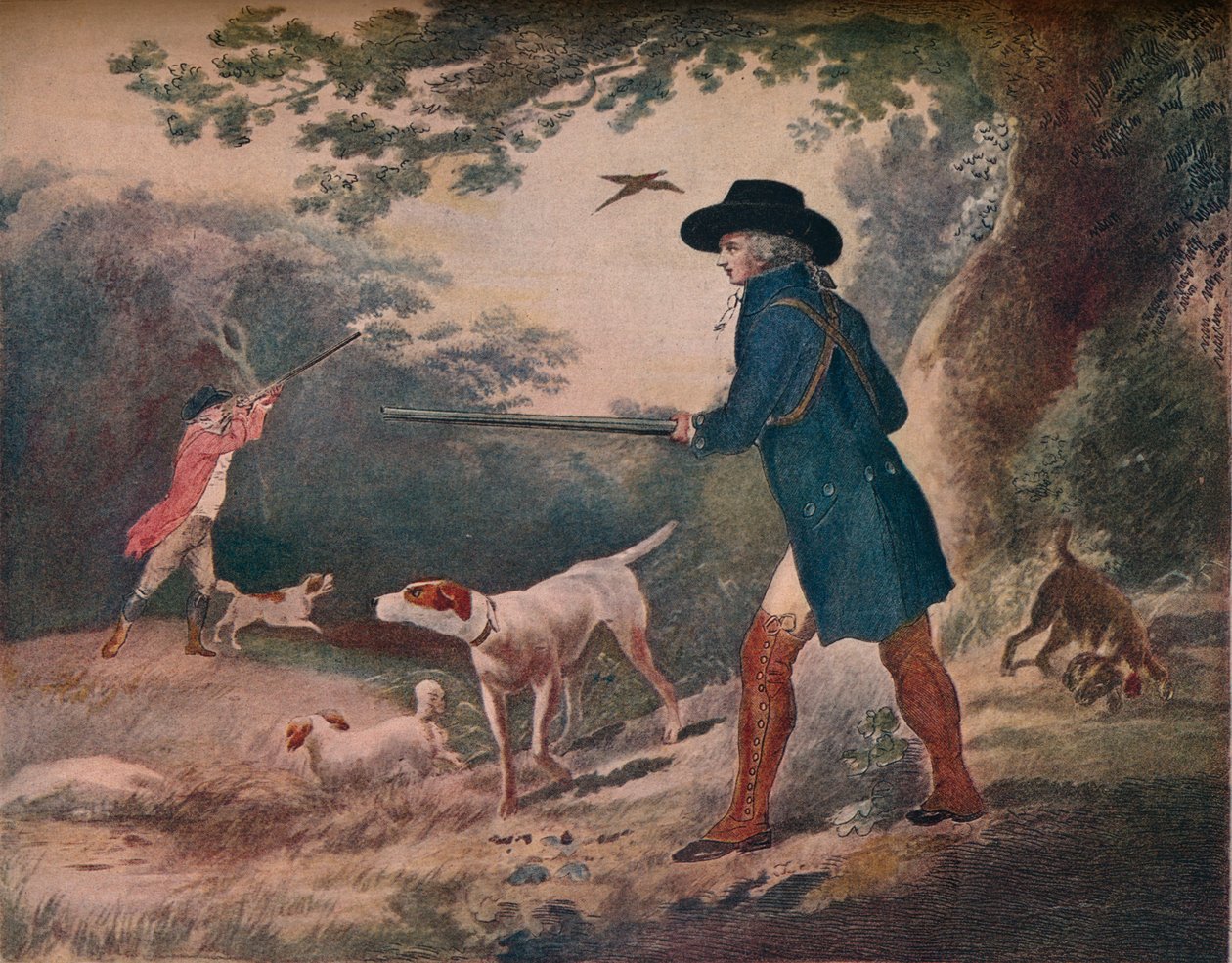 Fasanskyting, 1790, 1917 av Robert Dodd
