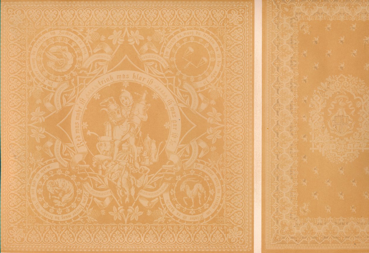 Damask Linen av Mr. C. Faber, Stuttgart og Mrs. Burre Bros. Dumferline, 1863 av Robert Dudley