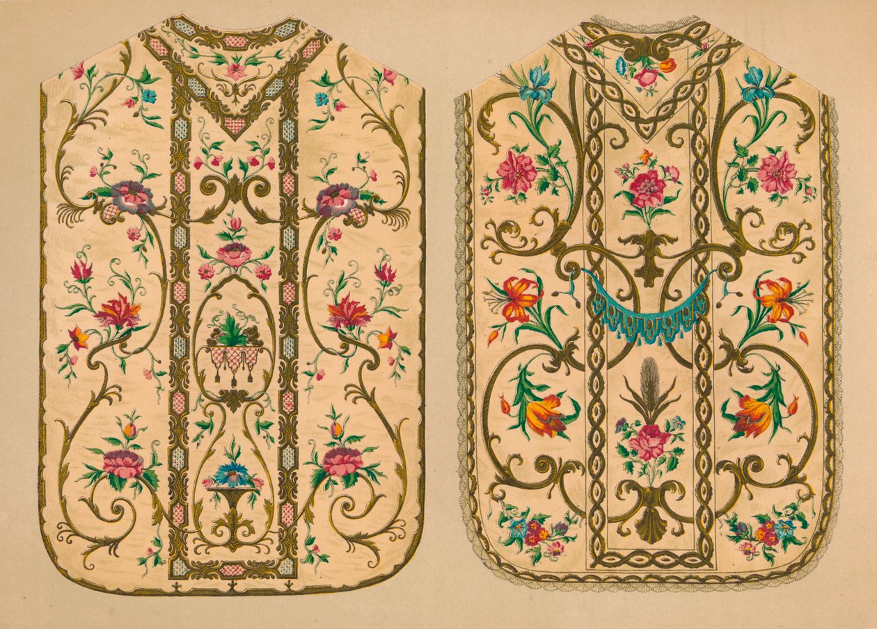 Broderte chasubler av Luigi & Ersilia Martini, 1893. av Robert Dudley