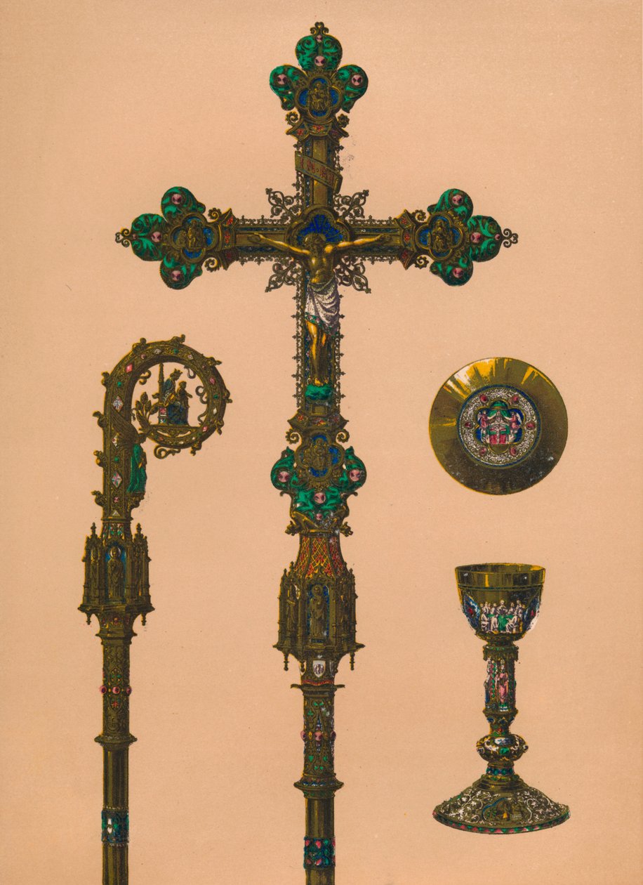 Gjenstander for kirkelig bruk av E.C. Trioullier, Paris, 1893. av Robert Dudley