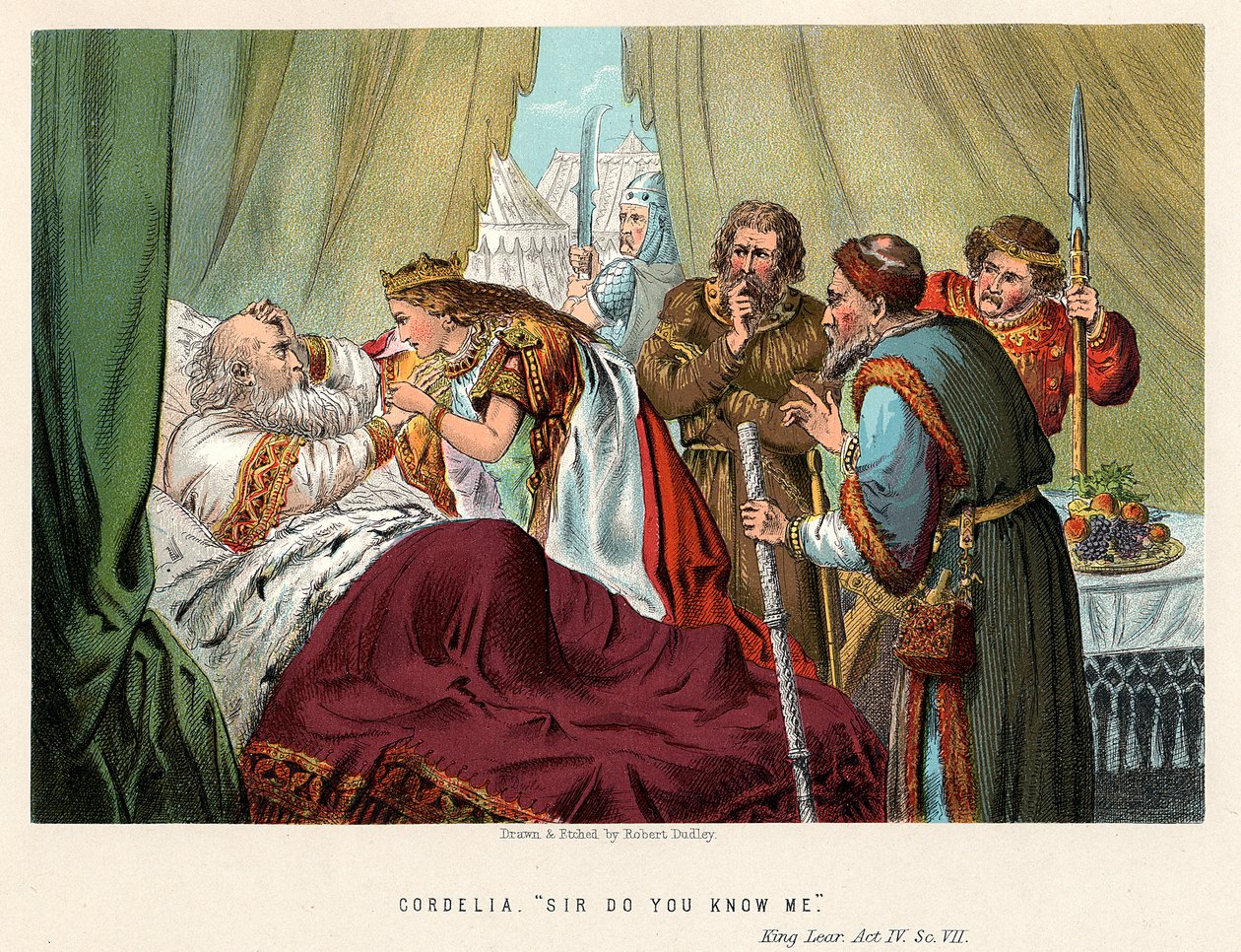 Scene fra Shakespeares King Lear, c1858 av Robert Dudley