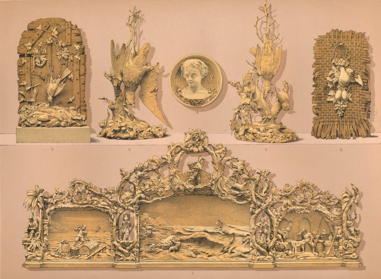 Treskjæringer, 1893. av Robert Dudley