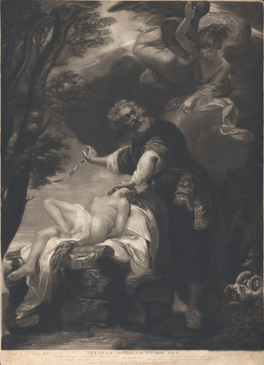Abraham ofrer sin Sønn av Robert Dunkarton