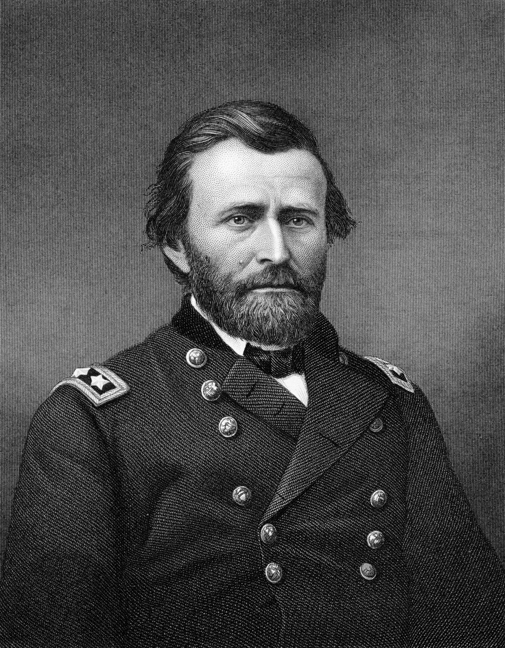 Ulysses S Grant, amerikansk general og 18. president i USA, 1800-tallet av Robert E Whitechurch