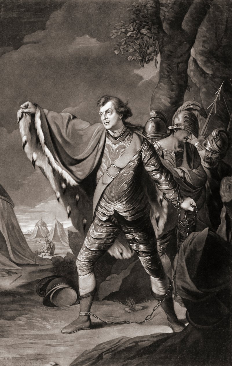 Den engelske skuespilleren Samuel Reddish. Portrett. (skrive ut) av Robert Edge (after) Pine