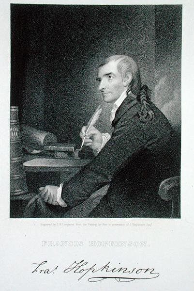 Francis Hopkinson (1738-91) gravert av James Barton Longacre (1794-1869) (gravering) av Robert Edge (after) Pine