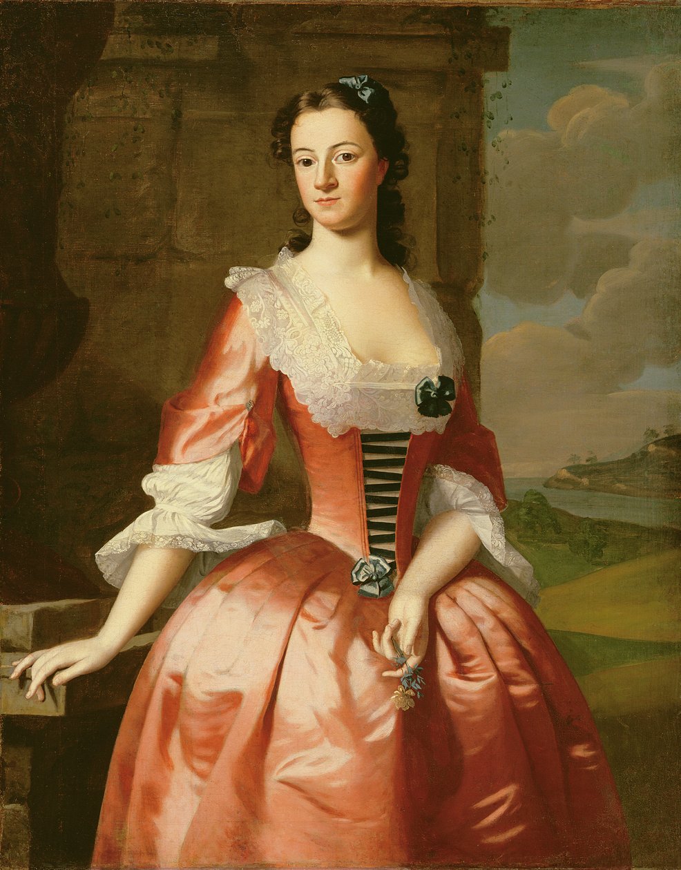 Portrett av en fru John Vinal (1724-57) 1748 av Robert Feke