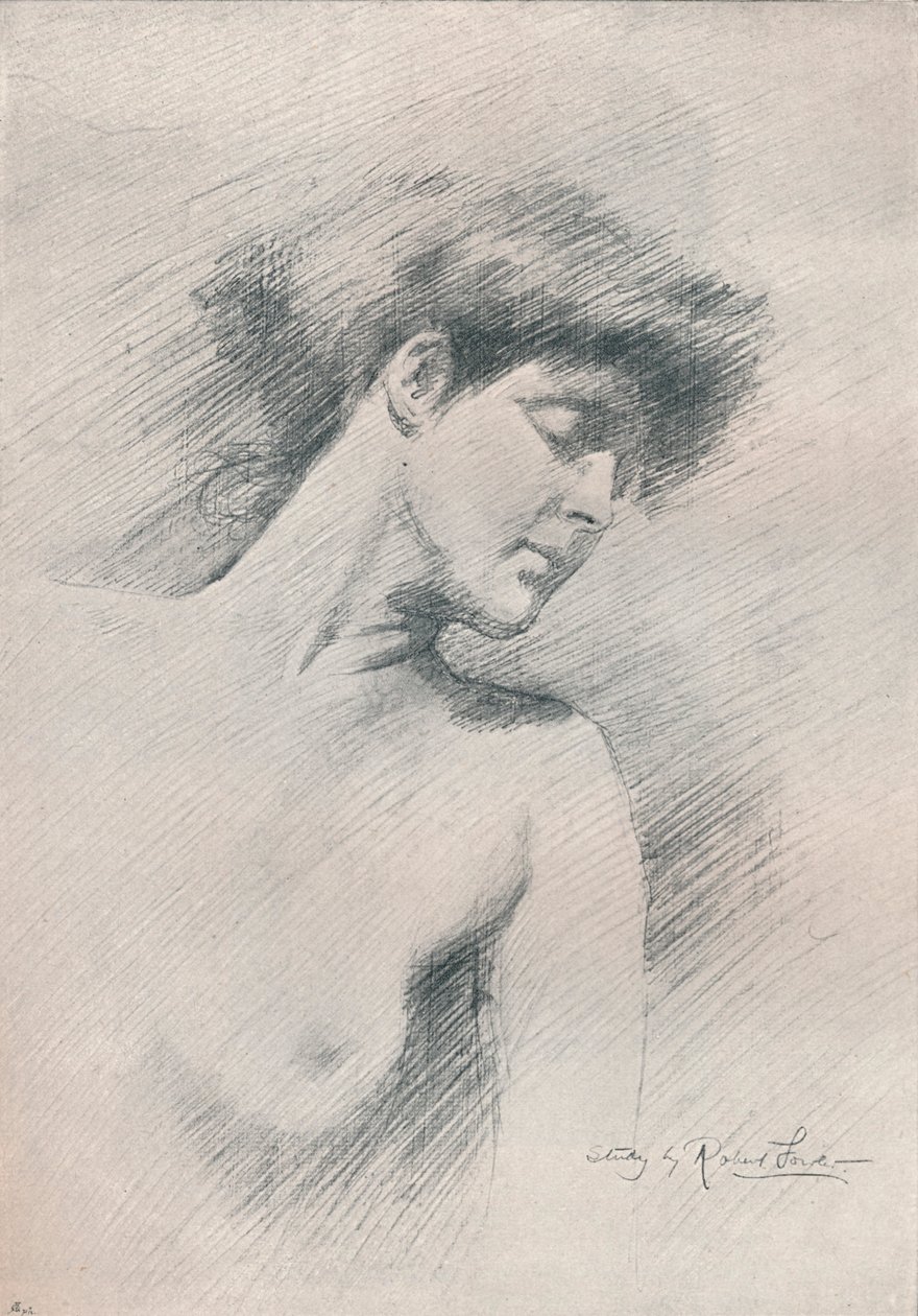 Kvinnestudie, c1895, 1897 av Robert Fowler