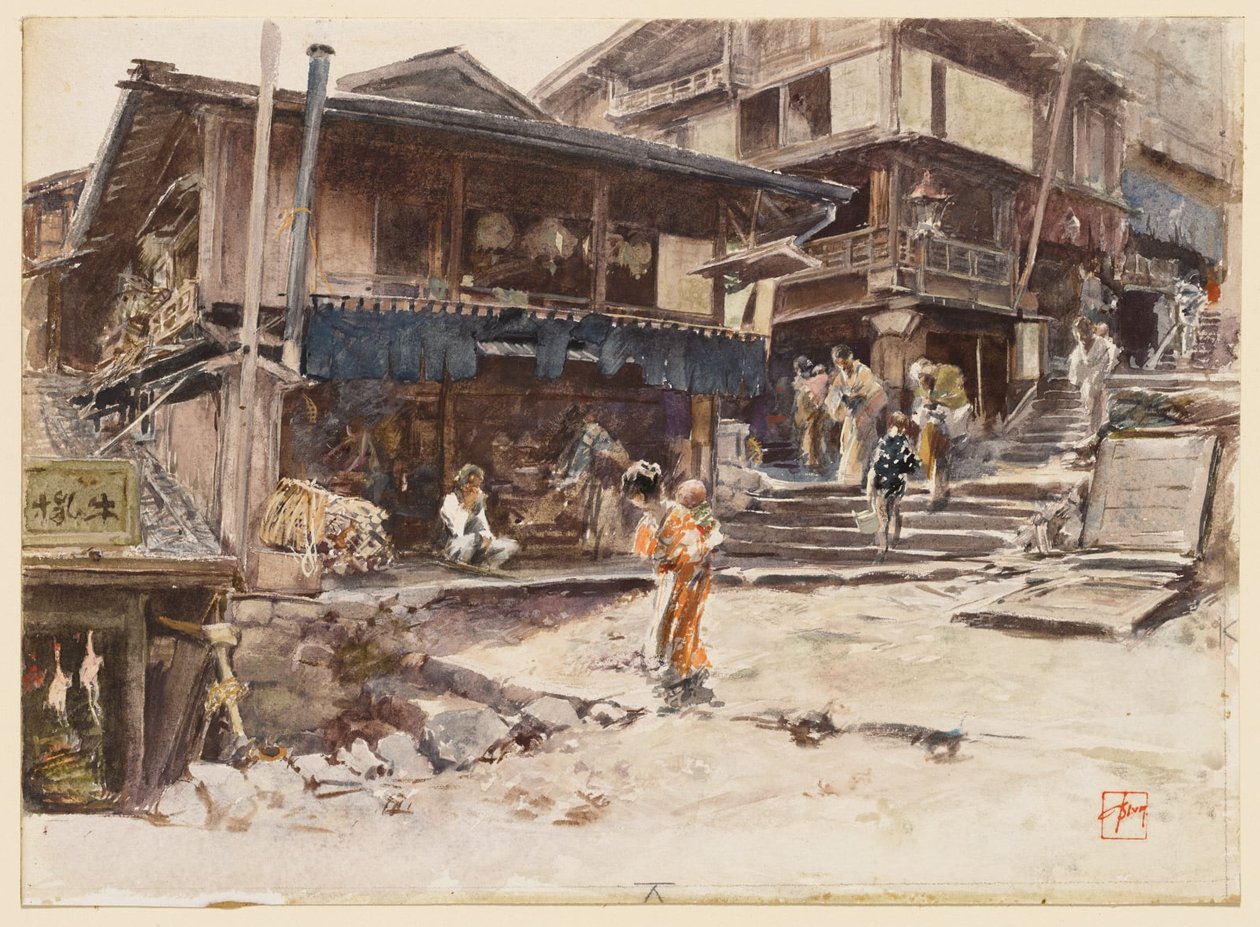 En gate i Ikao, Japan, I av Robert Frederick Blum