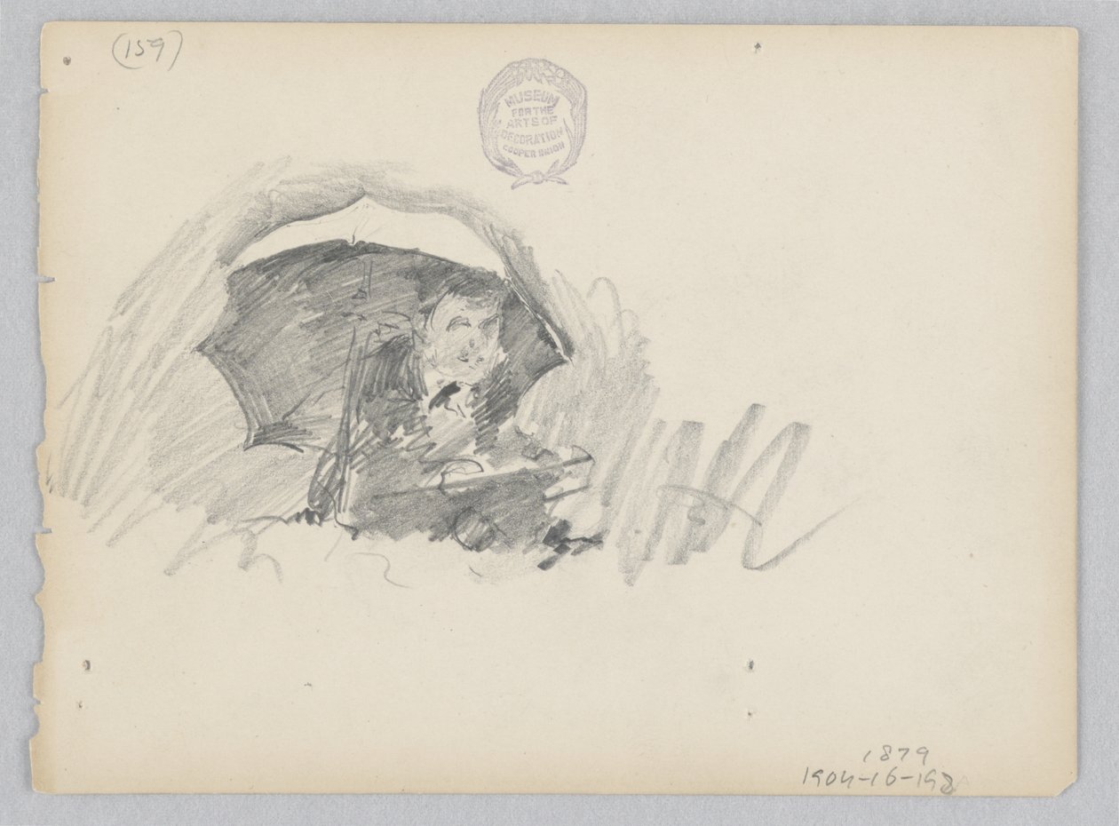 Kunstner skisserer ute av Robert Frederick Blum