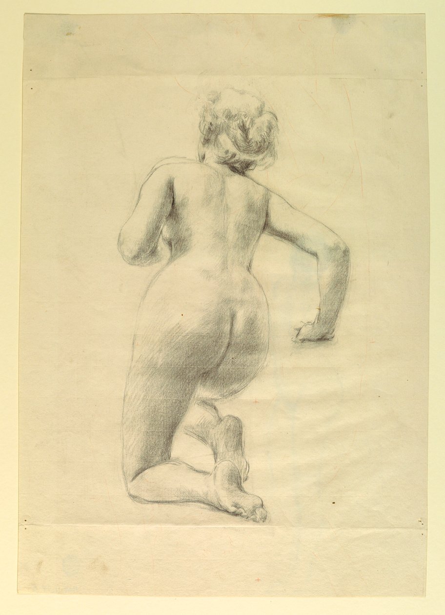 Tegning, figurstudie av Robert Frederick Blum