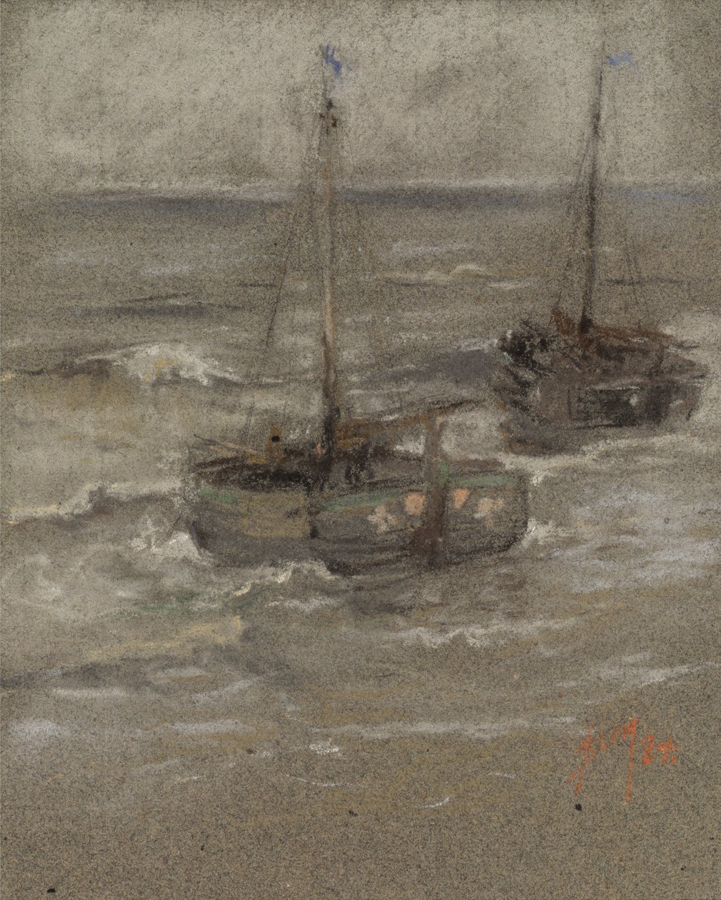 Fiskebåter for anker av Robert Frederick Blum