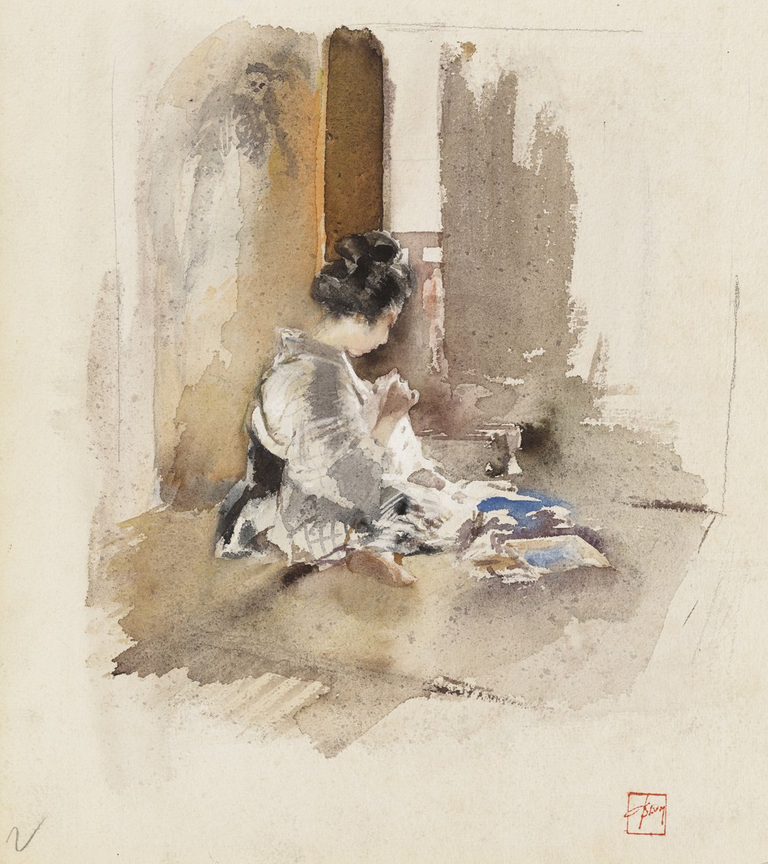 Japansk jentesøm, 1890 av Robert Frederick Blum