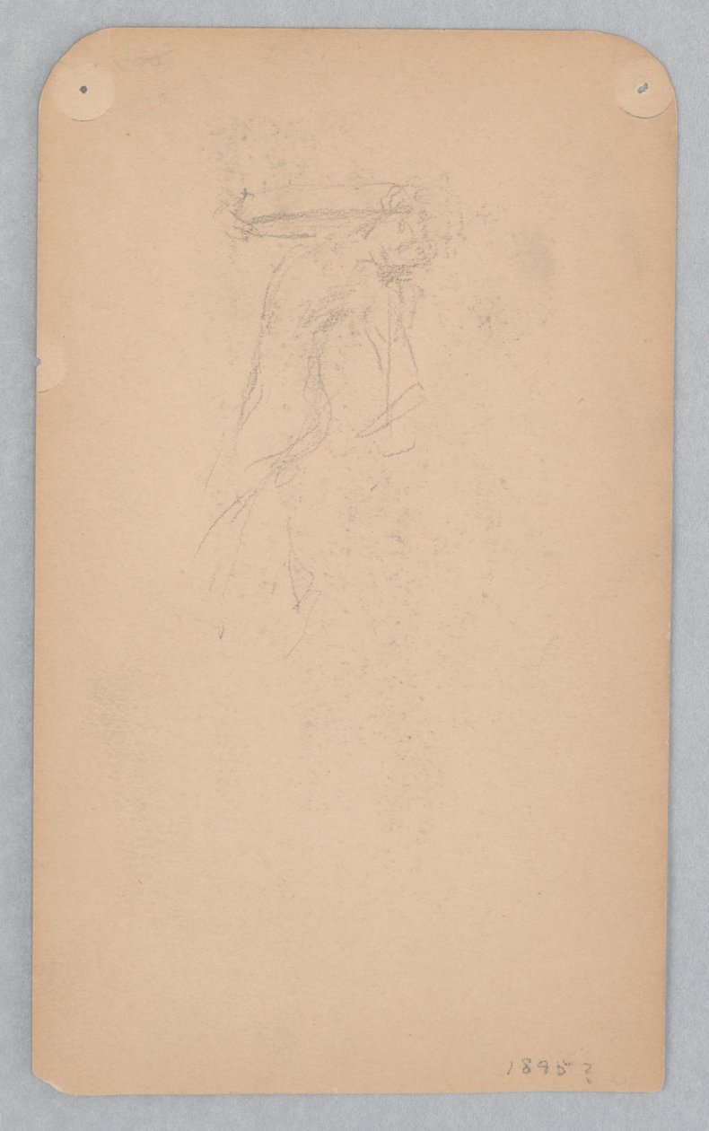 Studie for en dansende kvinne, «Moods to Music», Mendelssohn Glee Club, New York, NY av Robert Frederick Blum