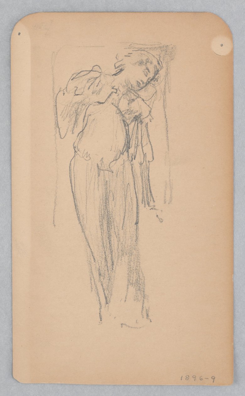 Studie for en dansende kvinne, «Moods to Music», Mendelssohn Glee Club, New York, NY av Robert Frederick Blum