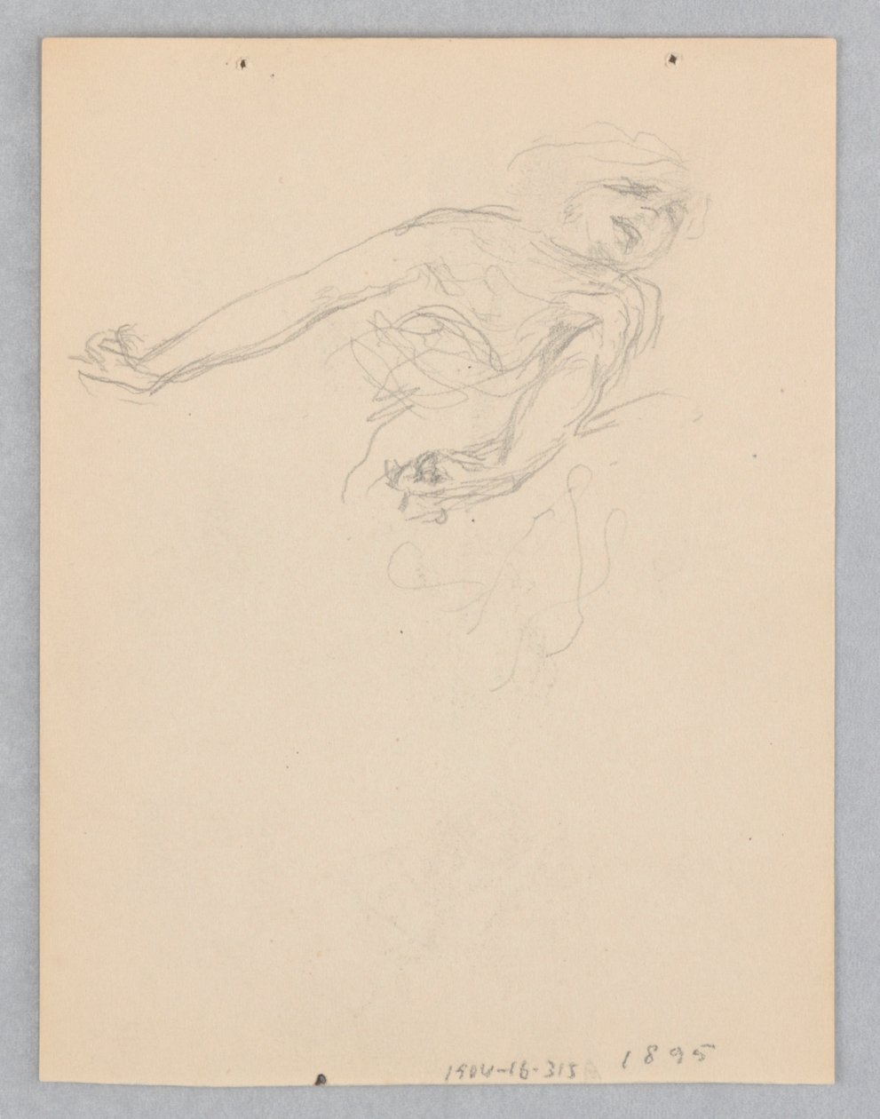 Studie for en dansende kvinne, «Moods to Music», Mendelssohn Glee Club, New York, NY av Robert Frederick Blum