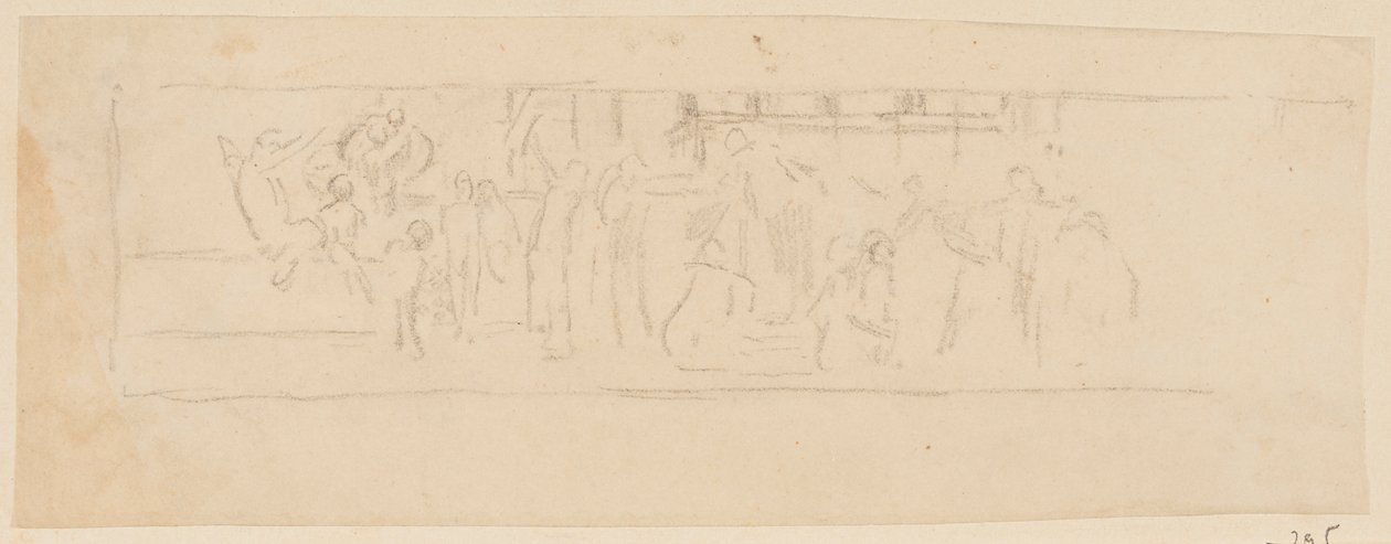 Studiu pentru o procesiune, „Festivalul de epocă”, Mendelssohn Glee Club, New York, NYnorvegian av Robert Frederick Blum