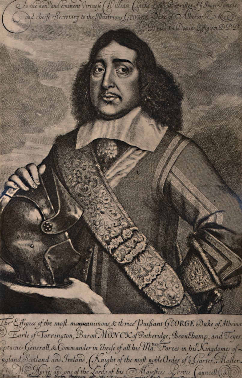 George Monck, 1. hertug av Albemarle, engelsk soldat og statsmann, 1600-tallet 1894 av Robert Gaywood
