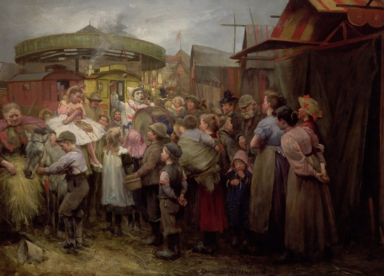 The Village Carnival Hei! Hei! Hei! 1890-årene av Robert Gemmell Hutchison