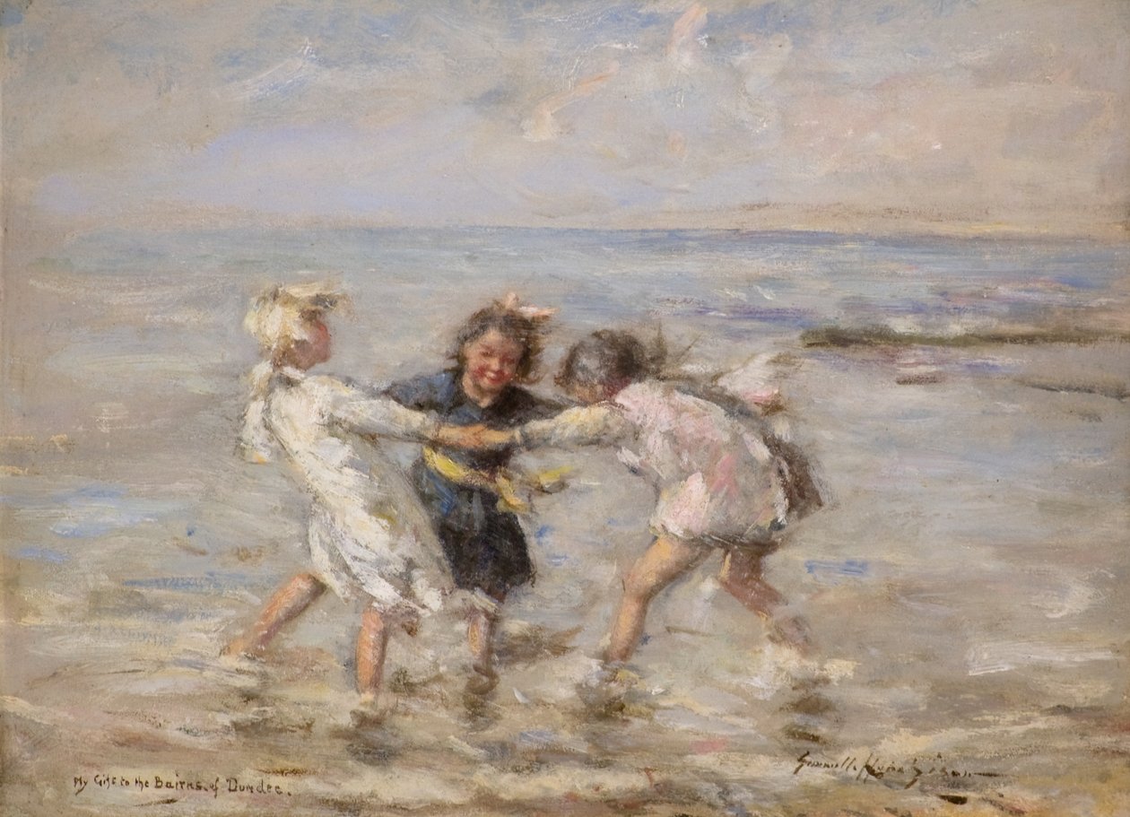 A Frolic in the Sea (olje om bord) av Robert Gemmell Hutchison