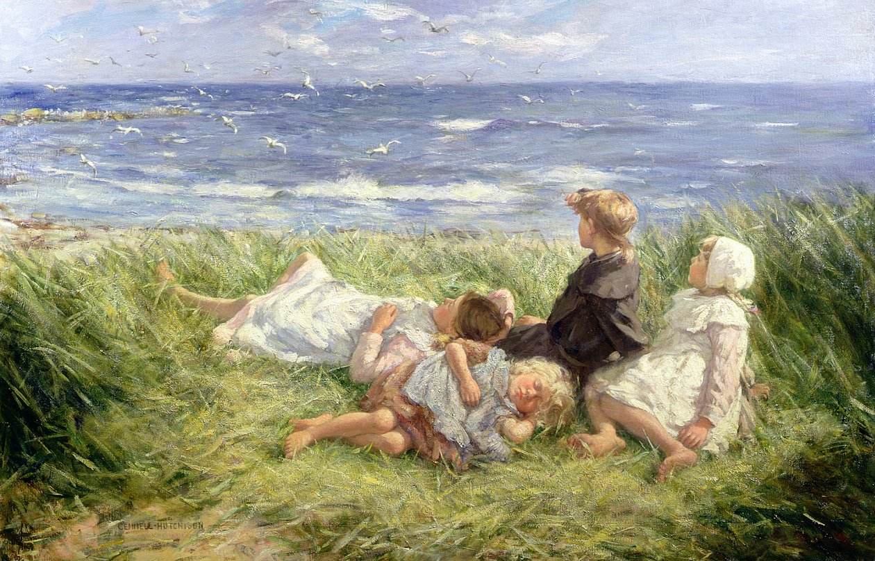 Havmåker og safirhav, 1912 av Robert Gemmell Hutchison