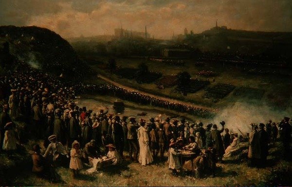 The Scottish Volunteer Force Review, Edinburgh av Robert Gemmell Hutchison