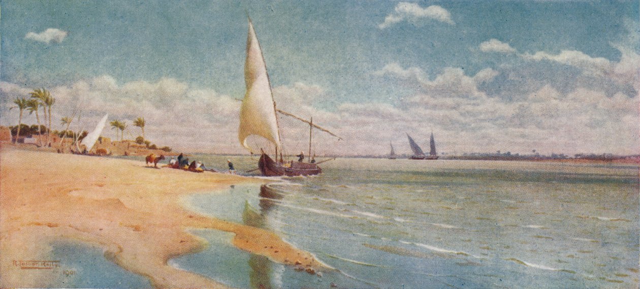 A Breezy Day at Ayat, c1880, 1904 av Robert George Talbot Kelly