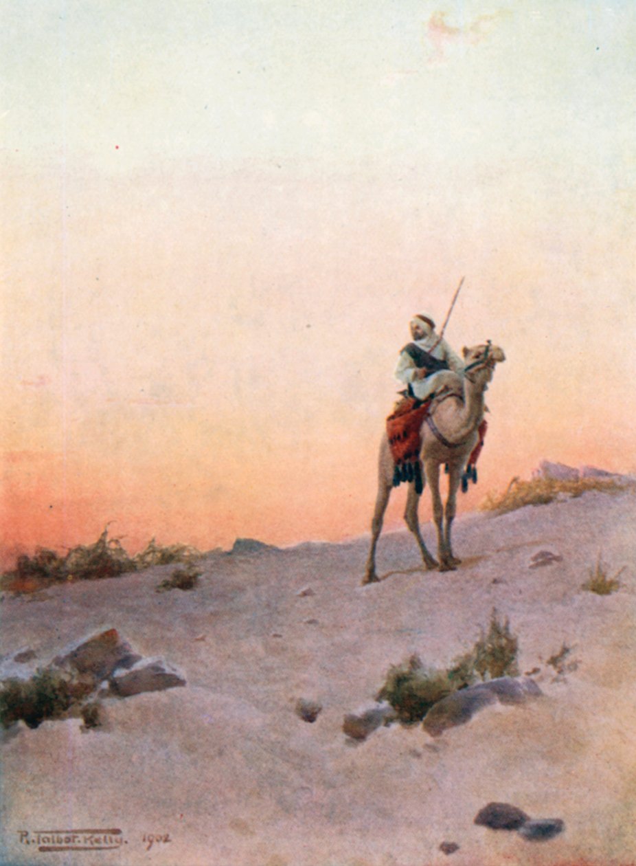 En ørkenspeider (fargelitografi) av Robert George Talbot Kelly