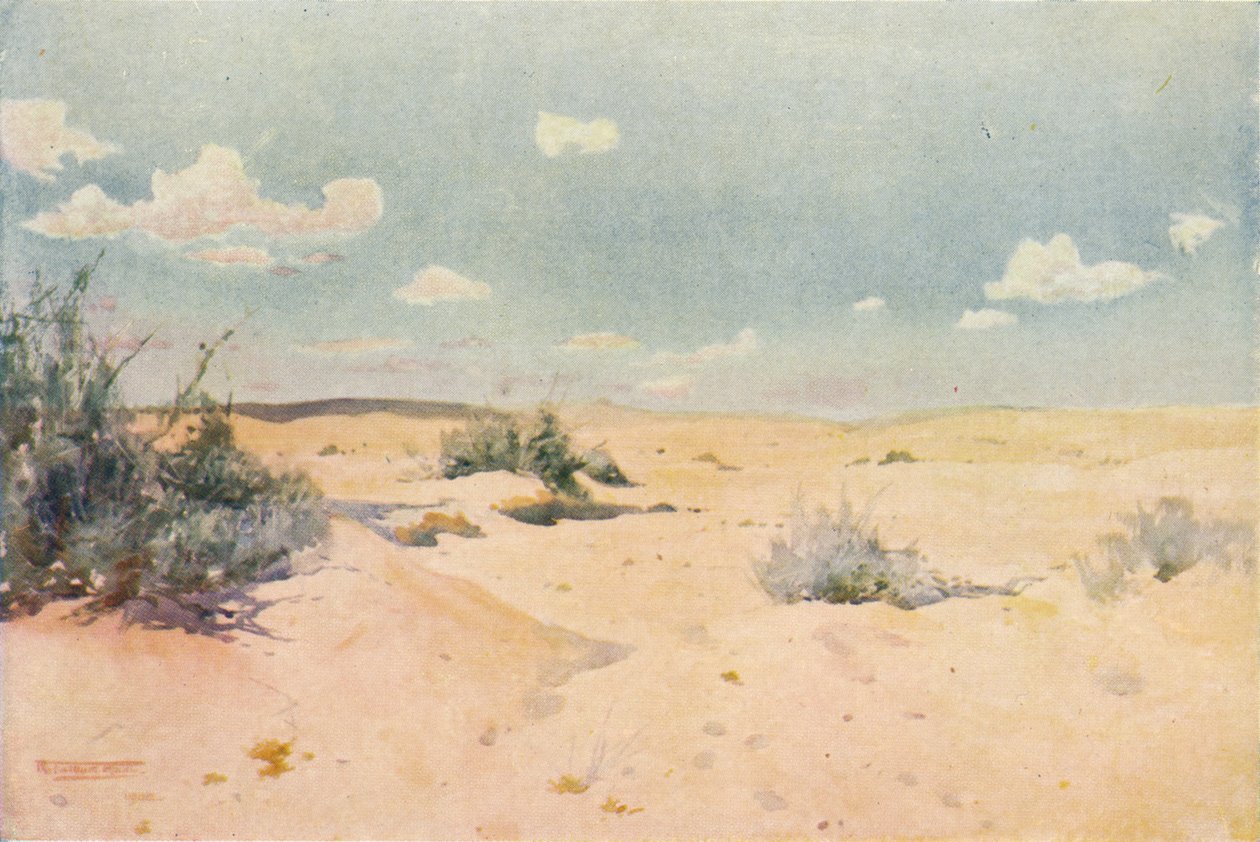 En ørkenstudie ved Tel-El-Kebir, c1880, 1904 av Robert George Talbot Kelly