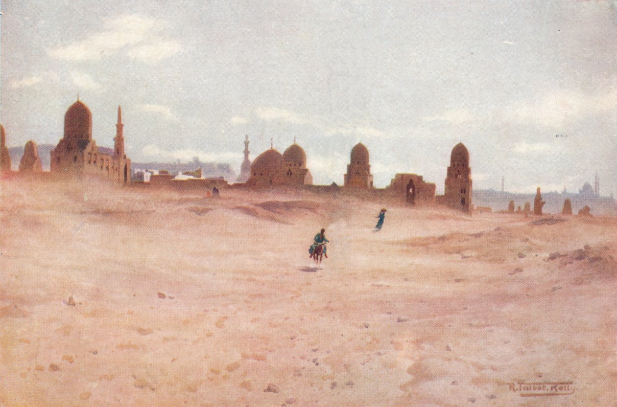 A Dusty Day at the Tombs of the Khalifs, c1880, 1904 av Robert George Talbot Kelly