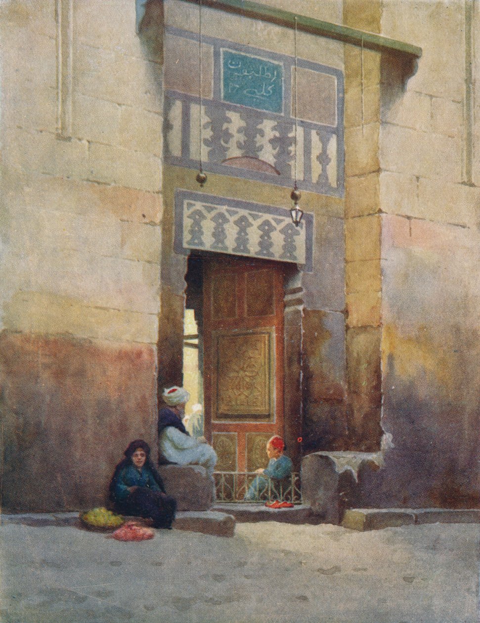 A Mosque Door, Kairo, c1880, 1904 av Robert George Talbot Kelly