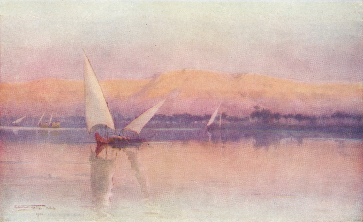 A Nile Afterglow, c1880, 1904 av Robert George Talbot Kelly