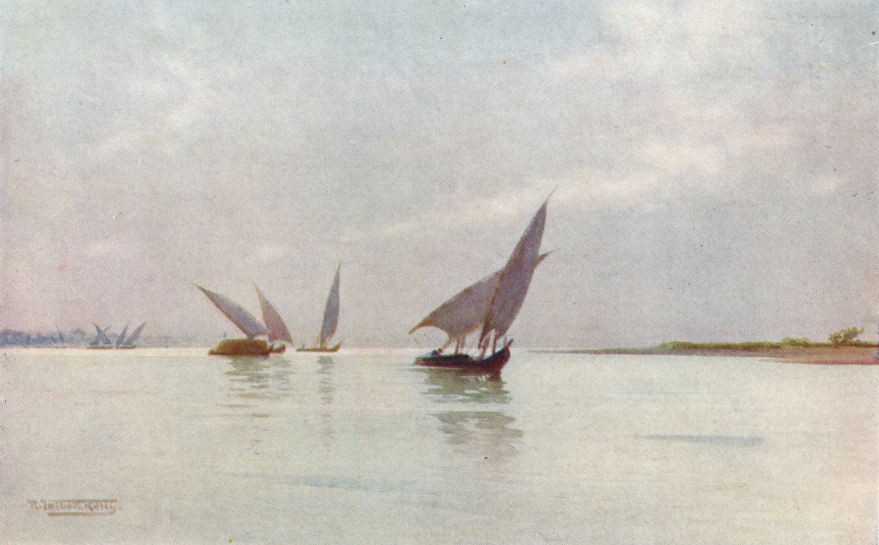 A Silvery Day on the Nile, c1880, 1904 av Robert George Talbot Kelly
