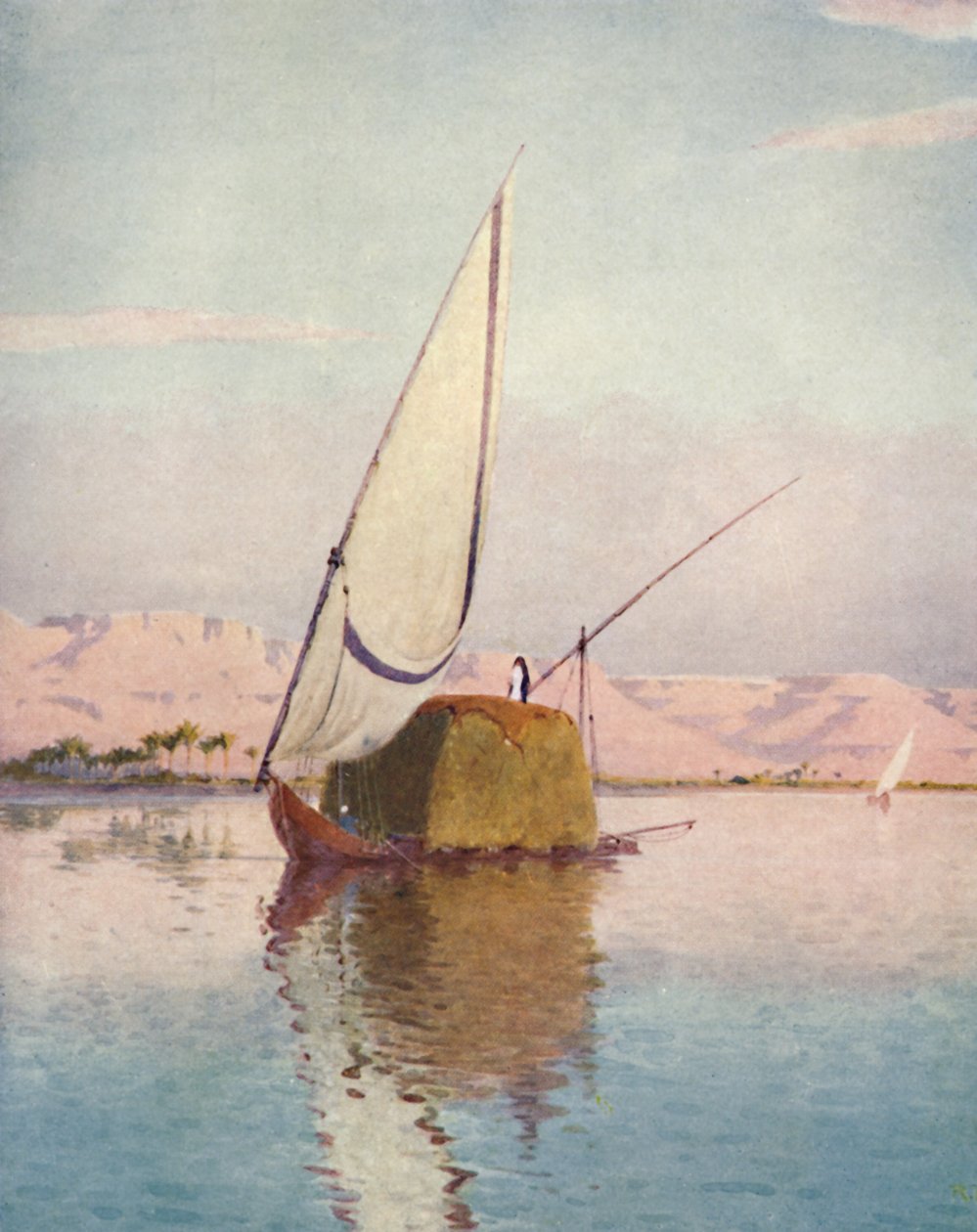 A Tibbin Boat on the Nile, c1880, 1904 av Robert George Talbot Kelly
