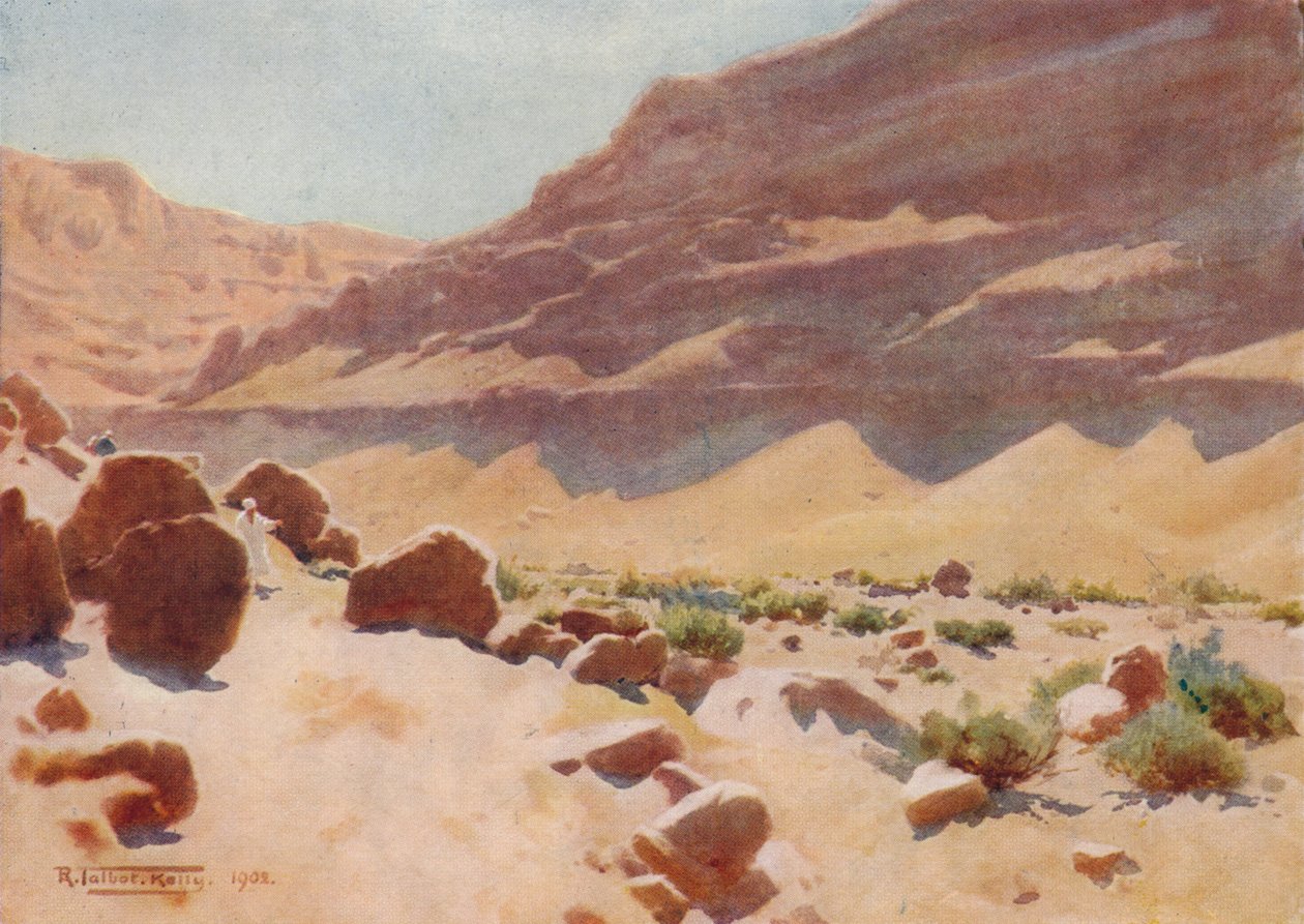 A Wady in the Mokattam Hills, c1880, 1904 av Robert George Talbot Kelly