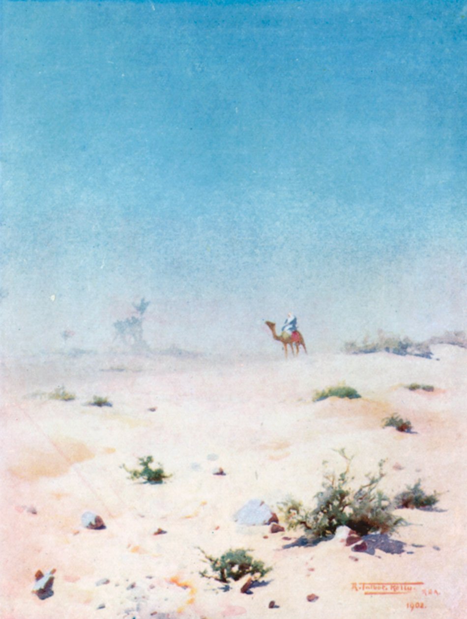 Miragic Heat (fargelitografi) av Robert George Talbot Kelly