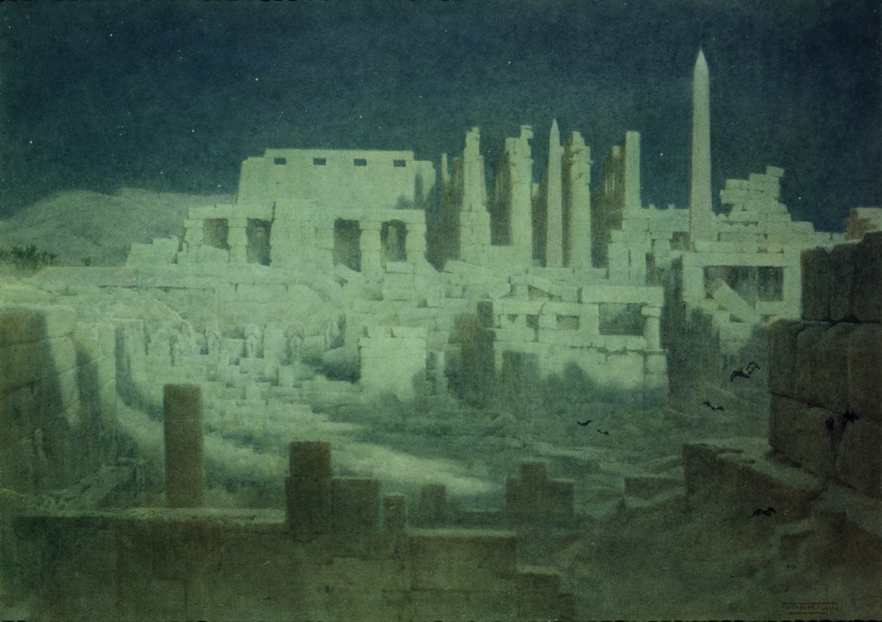 Måneskinn ved Karnak av Robert George Talbot Kelly