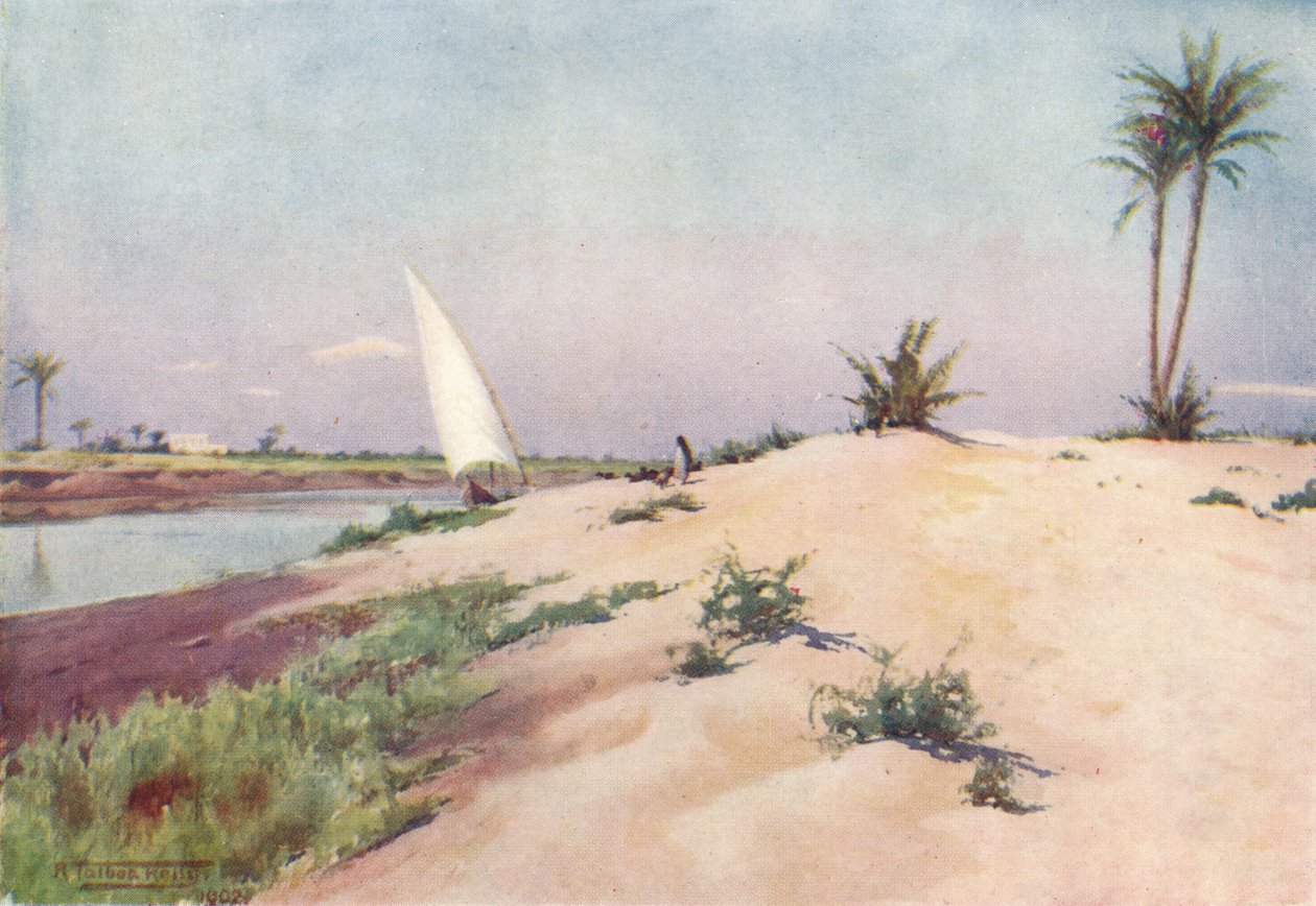 På Ismailia-kanalen, nær Tel-El-Kebir, c1880, 1904 av Robert George Talbot Kelly