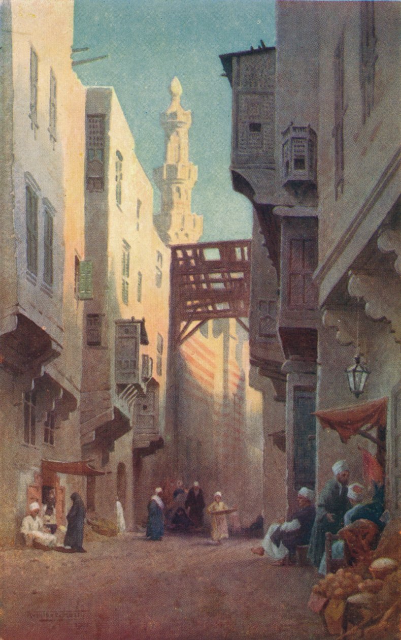 Sharia Bab-El-Wazir, Kairo, c1880, 1904 av Robert George Talbot Kelly