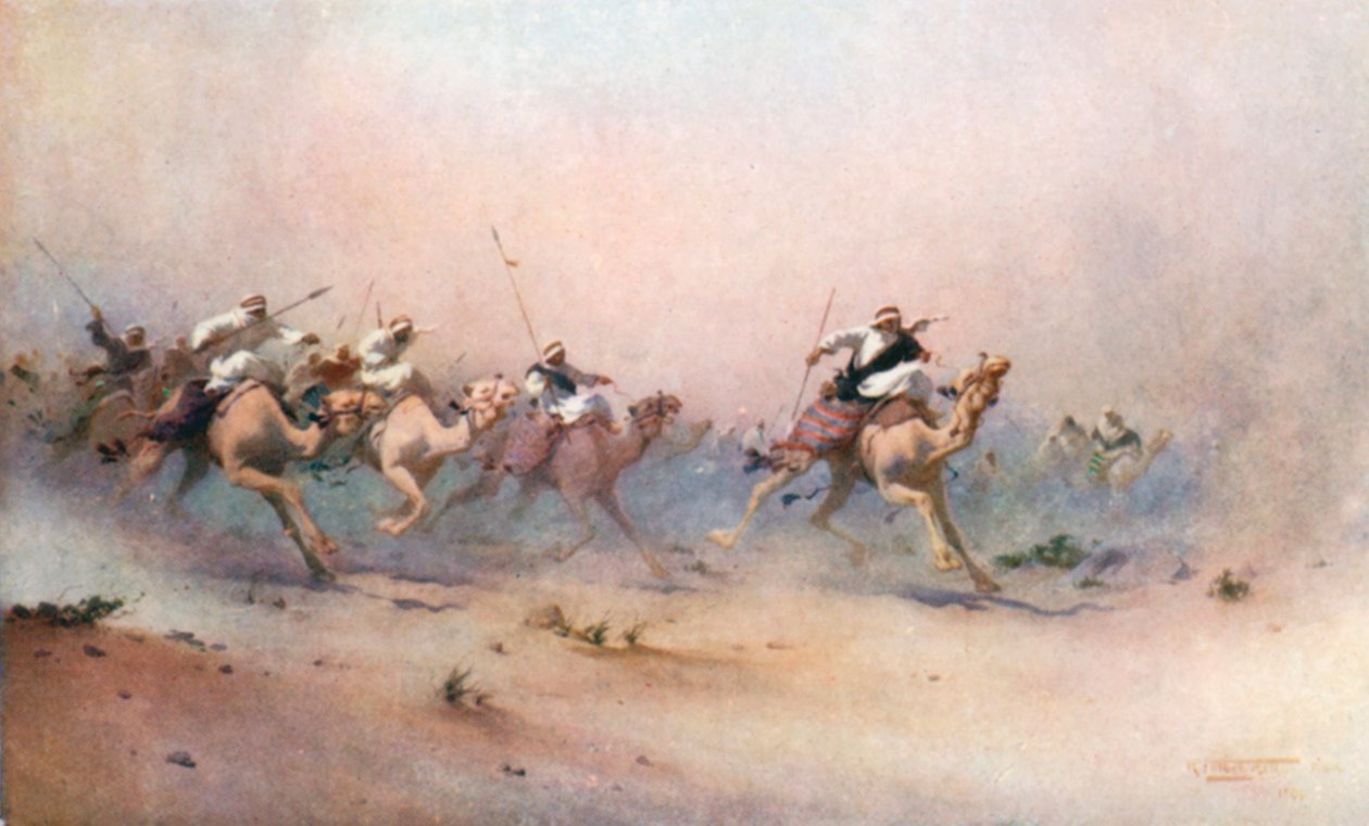 Stormdrevet (fargelitografi) av Robert George Talbot Kelly