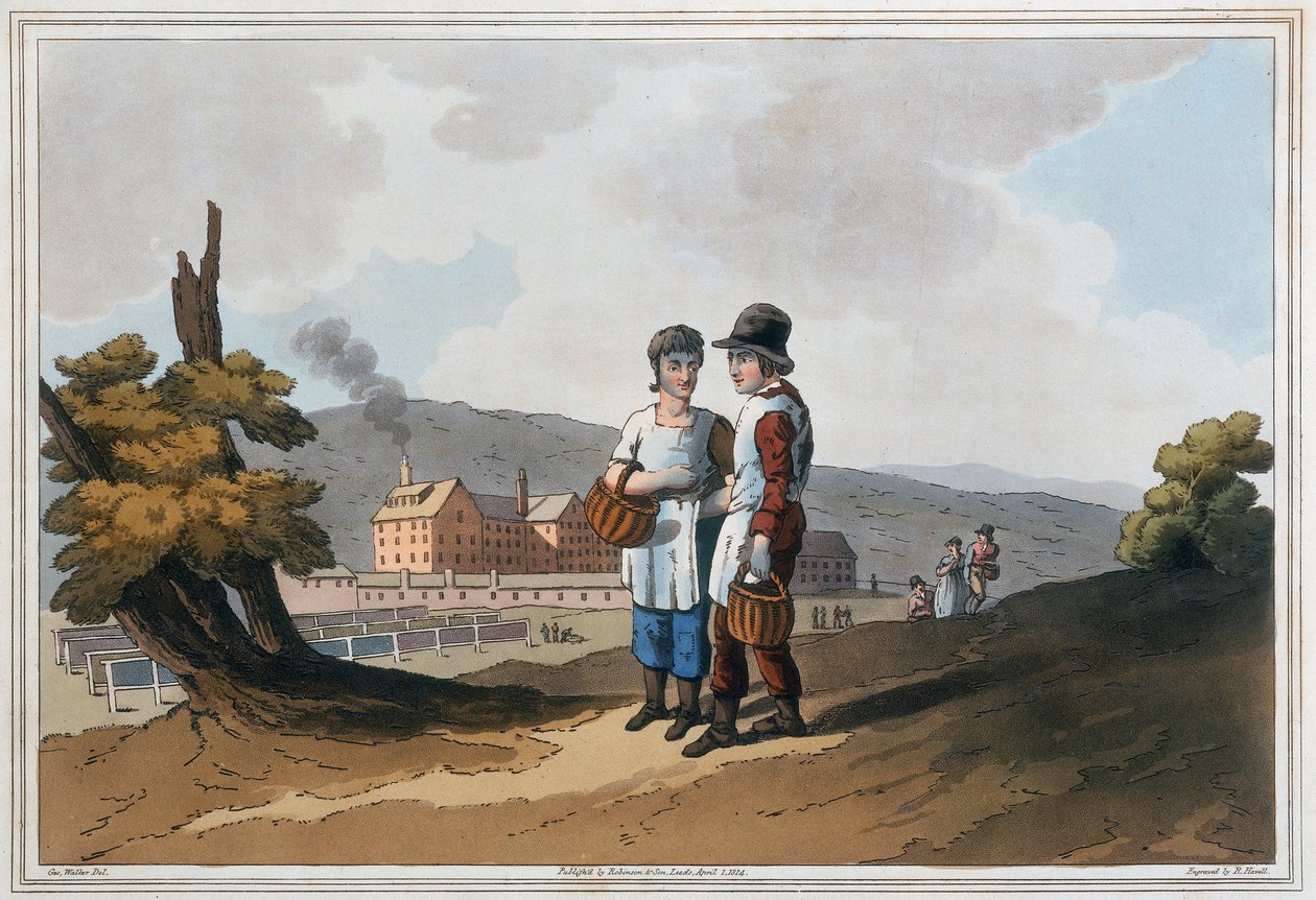 Barnefabrikkarbeidere, 1814 av Robert Havell