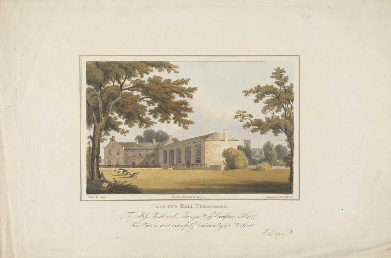 Crofton Hall, Yorkshire av Robert Havell