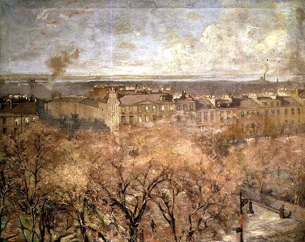 Heriot Row, Edinburgh (olje på lerret) av Robert Home