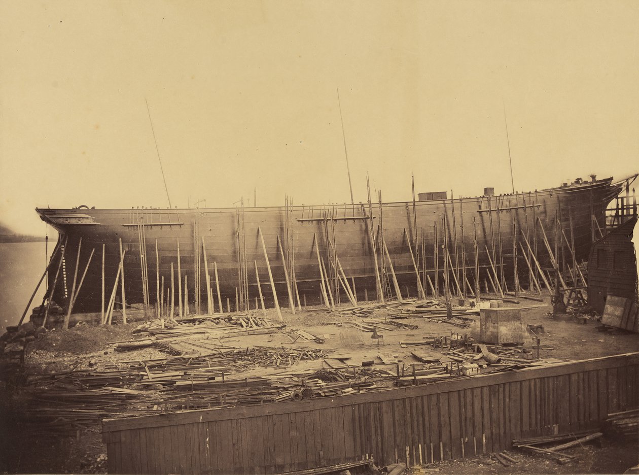 Aphrodita under konstruksjon, ca. 1857. av Robert Howlett