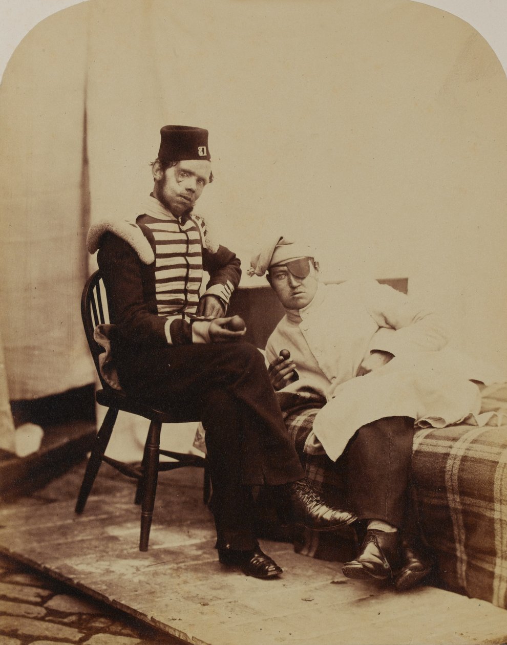 Lockart, 31st (Huntingdonshire) Regiment of Foot, 1856 (sepia-bilde) av Robert Howlett