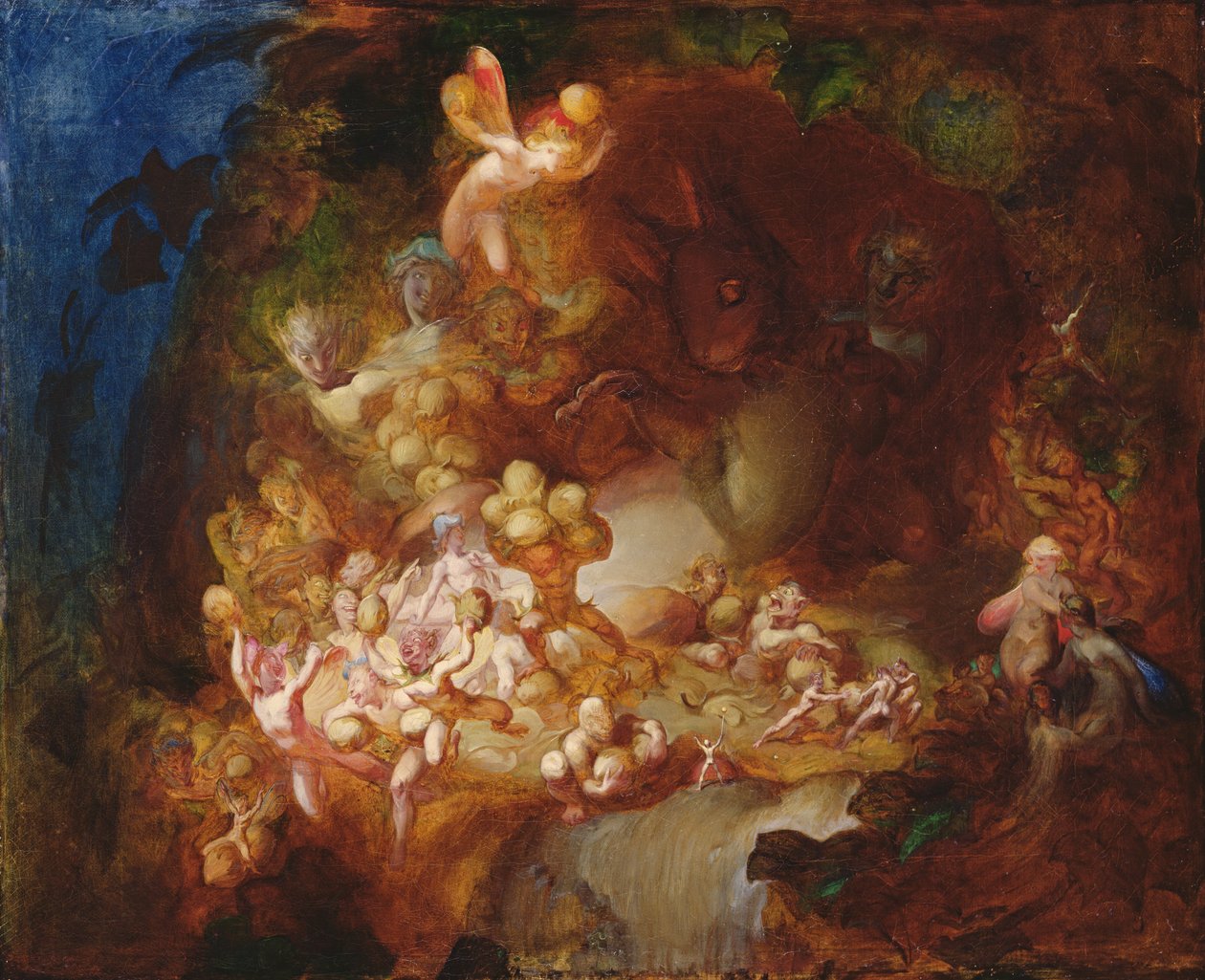 Titianas alver som røver ekornredet, 1854 av Robert Huskisson